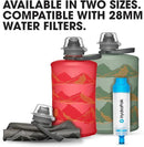 HydraPak Stow - Collapsible Backpacking Water Bottle (350ml, 500ml, 1L) - BPA Free, Ultra Light, Spill-Proof Twist Cap by CozyNest Decor