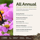 Eden Brothers All Annual Wildflower Mixed Seeds for Planting, 10 lb, 4,800,000+ Seeds Including Sunflower, Indian Blanket | Attracts Pollinators, Plant in Spring, Zones 3, 4, 5, 6, 7, 8, 9, 10 by GreenHaven Gardens
