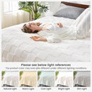 Cozy Bliss Checkered White Large Faux Rabbit Fur Twin Bed Blanket, Soft Fuzzy Fluffy Minky Cream Furry Blankets for Couch, Bed, Adults (60 * 80 Inches Ivory) by CozyNest Decor
