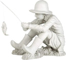 Design Toscano Gone Fishing Fisherman Boy Garden Statue, 17 Inch Tall, Cast Stone Resin, Two Tone Stone Finish by GreenHaven Gardens