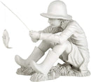 Design Toscano Gone Fishing Fisherman Boy Garden Statue, 17 Inch Tall, Cast Stone Resin, Two Tone Stone Finish by GreenHaven Gardens