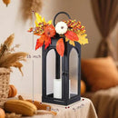 Bdor 2 Pack Fall Lanterns Decor with LED Candle – 16 Inch Harvest Pumpkin Maple Leaf Hanging Lantern for Autumn Thanksgiving Table Centerpiece Indoor Outdoor Decoration, Battery Operated by CozyNest Decor