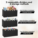 Extra Large Toy Box 167L, Sturdy Toy Storage Chest Organizer Bin Baskets with 2 Removable Divider for Boys, Girls, Kids, Nursery, Bedroom, Playroom, 35.5"x17" x17" (Linen Black) by TinyTreasures Baby Boutique
