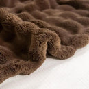 YUSOKI Luxury 3D Bubble Throw Blanket 2lb,All Ages,Home Decoration, (Brown,50 * 60inches) by CozyNest Decor