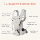 Ergobaby Omni Deluxe Baby Carrier Newborn to Toddler - Breathable Baby Carriers for Summer - All-Position Carrier with Enhanced Lumbar Support & Airflow (7-45 Pounds), Mesh, Midnight Blue by TinyTreasures Baby Boutique