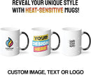 Personalized Coffee Mug – Custom Photo, Text, or Logo Ceramic Magic Mug Tea | Taza Personalizada with Heat Sensitive Color Changing Cup | Customized Gift Idea for Men & Women - Black Starry |11oz by TinyTreasures Baby Boutique