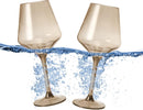 Floating Wine Glasses for Pool - Set of 2-15 OZ (Green) by The Wine Savant