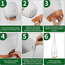 GARDIFE Hanging Planter, 8 inch Hanging planters for Indoor. Outdoor Plants, Self Watering Plant Pot, 2 Pack Large self Watering Hanging Planter (8-White, 8 inch) by GreenHaven Gardens