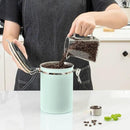 TEDSWAIT Coffee Canisters Airtight Coffee Bean Storage Container Kitchen Stainless Steel Food Storage Container with Scoop Date Tracker & CO2 Valve 61Fl Oz (Green) by CozyNest Decor