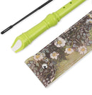Recorder Instrument for Beginner Adults,8-Hole Soprano Descant Recorder Music Flute with with Cleaning Rod & Leather Case For Home Entertainment(2-Green Rose) by TinyTreasures Baby Boutique