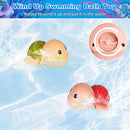 Mold-Free Baby Bath Toys Set 16 Pcs (2 Wind-Up Turtles, 7 No-Hole Sea Animals, 5 Stackable Boats, Fishing Net & Storage Bag) – BPA & Phthalate-Free, Ideal Water Table Baby Pool Toys for Kids Ages 1-3 by TinyTreasures Baby Boutique
