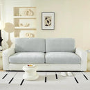 Couch Cushion Covers Individual Large Super Stretch Chenille (Softer Version) Sofa Cushion Covers, Couch Seat Covers Couch Slipcovers Furniture Protector (2 Piece, Light Grey) by CozyNest Decor