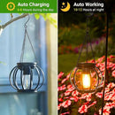 KOOPER Solar Lanterns Outdoor Lights, 4 Pack Upgraded Metal Solar Lantern Lights, Brighter Hanging Solar Lights Outdoor Waterproof, Auto On/Off Outdoor Solar Lights for Yard Garden Patio Pathway Decor by GreenHaven Gardens