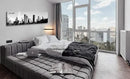 Black and White Wall Art Houston Skyline Canvas Print Picture Panoramic Cityscape Poster Decoration for Bedroom Office Home Decor Framed and Ready to Hang, 13.8"x47.3" by CozyNest Decor