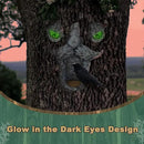 Tree Face Bird Feeder,Tree Faces Decor Outdoor,Old Man with Glowing Eyes in Dark,Wild Bird Feeder,Tree Yard Art Sculpture,Whimsical Garden Spring Decor by GreenHaven Gardens