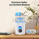 Humidifiers for Bedroom Large Room Home - GloryAir 6L Quiet Top Fill Cool & Warm Mist Humidifier with Smart Humidity Control, Remote Control, 7-Color Light, Humidistat, Oil Diffuser for Plants & Baby by TinyTreasures Baby Boutique