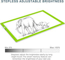LitEnergy A3 LED Copy Board Light Tracing Box, Ultra-Thin Adjustable USB Power Artcraft LED Trace Light Pad for Tattoo Drawing, Streaming, Sketching, Animation, Stenciling (Green) by TinyTreasures Baby Boutique