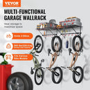 VEVOR Bike Storage Rack, 4 Bike Racks, Wall Mount Bike Storage Hanger with 2 Shelves, Home and Garage Organizer, Customizable for Various Bike Sizes, Adjustable Holder, Holds Up to 500 lbs, 63-inch by GreenHaven Gardens