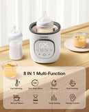 LAREX Bottle Warmer, Fast Baby Bottle Warmer for Breastmilk and Formula, with Timer and Accurate Temp Control, 8 in 1 Baby Milk Warmer BPA Free with Digital Display, Bottle Warmers for All Bottles by TinyTreasures Baby Boutique