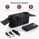 Momcozy Universal Stroller Organizer with Insulated Cup Holder Detachable Phone Bag & Shoulder Strap, Fits for Stroller like Uppababy, Baby Jogger, Britax, BOB, Umbrella and Pet Stroller by TinyTreasures Baby Boutique