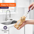 Special Supplies Honey Bear Straw Cup Long Straws, Squeezable Therapy and Special Needs Assistive Drink Container, Spill Proof and Leak Resistant Lid (Pack of 1 Bottle and 3 Straws) (Brown) by TinyTreasures Baby Boutique