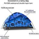 KidzAdventure 2 in 1 Indoor/Outdoor Tent for Kids, Small 1 or 2 Toddler/Kids Tent, Backpacking, Lightweight and Easy Pop up, Ideal for Backyard, Outside Camping, or Play Fort by TinyTreasures Baby Boutique