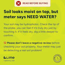 GROWIT Soil Moisture Meter for Plants - Plant Moisture Meter for House Plants - No Batteries Required by GreenHaven Gardens
