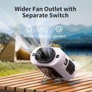 Socool 14500mAh Portable Waist Fan Clip on Belt 360 Rotation Wearable Rechargeable Personal Shirt Fan, 67H Cooling 5-Speed Battery Operated with Light, Neck Fan Hands-Free for Outdoor Jobsite Camping by TinyTreasures Baby Boutique