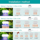 Sumaote Solar Post Cap Light, 52 LED 160LM 6x6 Solar Post Lights, IP65 Waterproof Outdoor for 4x4 5x5 6x6 Wooden Posts, 6000K White SMD Lighting for Deck Fence Garden Porch, White Shell, 4 Pack by GreenHaven Gardens