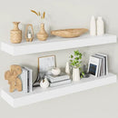 Heimlove Floating Shelves for Wall 36 Inches Long,9.3" Deep White Floating Shelf Set of 2,Wall Mounted Shelves for Bathroom Bedroom Living Room Kitchen Office,Shelf for Books Storage,Home Decor by CozyNest Decor