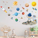 Outer Space Astronaut Wall Stickers - Planets Rocket Boys Wall Decals - Baby Nursery Kids Room Daycare Playroom Classroom Wall Decor by TinyTreasures Baby Boutique