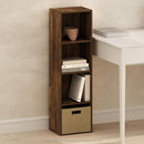 Furinno Pasir 4-Tier Open Shelf Bookcase, Bookshelf, Amber Pine by TinyTreasures Baby Boutique