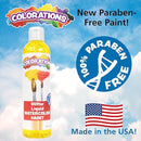 Colorations Liquid Glitter Watercolor Paint, 8 fl oz, Orange, Non-Toxic, Painting, Kids, Craft, Hobby, Fun, Water Color, Posters, Cool Effects, Versatile, Gift by TinyTreasures Baby Boutique