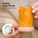 KeaBabies 4pk 8oz & 4pk 4oz Glass Baby Food Containers with Lids - Leak-Proof,Microwavable Small Glass Jars,Baby Purees & Toddler Snack Storage Containers,BPA-Free,Dishwasher & Freezer Safe(Musk Dusk) by TinyTreasures Baby Boutique