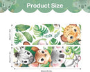 Tanlaby Jungle Animals Wall Stickers Woodland Animal Wall Decals Leopard Deer Zebra Safari Peel and Stick Art Decor for Baby Nursery Kids Bedroom Playroom Daycare Kindergarten by TinyTreasures Baby Boutique