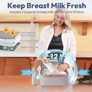 NCVI Breast Pump Bag for Spectra S1/S2, Breast Milk Cooler Travel Bag with Ice Pack, Double Layer Removable Breast Pump Backpack for Working Moms, Insulated Cooler Bag for Bottle & Nursing Essentials by TinyTreasures Baby Boutique
