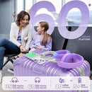 iClever BTH20 Active Noise Cancelling Headphones for Kids, 60H Play Time,Type C Fast Charging,Safe Volume 80dBA,Bluetooth5.4,Award-Winning Kids Headphones Wireless for iPad Tablet Airplane,Purple by TinyTreasures Baby Boutique