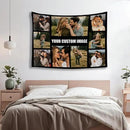 Custom Tapestry For Wall Bedroom Custom Backdrop Personalized Image Text Photo Customized Funny Tapestry Banners And Signs Multiple Pictures Horizontal Tapestrys by CozyNest Decor