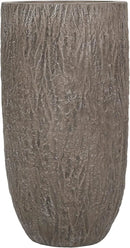 Christopher Knight Home Jorine Lightweight Concrete Planter, Cast Stone Plant Pot, Large Garden Urn, Patio Texture Finish Flower Pot for Balcony Backyard Poolside, No Assembly Needed, 27" H Brown by CozyNest Decor