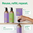 ATTITUDE Shampoo and Body Wash for Kids, EWG Verified Hair and Body Cleanser, Dermatologically Tested Soap, Plant and Mineral Based Bath, Vegan, Refillable Bottle, Watermelon and Coco, 16 Fl Oz by TinyTreasures Baby Boutique