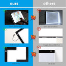 A3 LED Light Pad with Adjustable Stand,16.6 * 12.6 Inches,3 Levels of Brightness and Stepless Dimming Light Board 8000LUX, Uniform Illuminated Light Box for Tracing Weeding Vinyl and Diamond Painting by TinyTreasures Baby Boutique