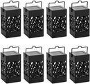 Twinkle Star 8 Pack Outdoor Solar Lanterns Hanging Solar Lights with Handle, Christmas Garden Tree Yard Patio Holiday Decorations by GreenHaven Gardens
