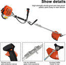 Gas Weed Wacker Cordless 2 in 1 String Trimmer, 52cc 2 Cycle Weed Eater with Anti-Slip Handle Brush Cutter Garden Tools Edger Lawn Tool (Orange) by GreenHaven Gardens