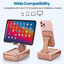 Jteman Portable Phone Stand with Speaker Bluetooth Wireless,Gifts for Men Women,Birthday for Women Men,Kitchen Gadgets for Men,Phone Holder for Desk - Rose Gold by GreenHaven Gardens