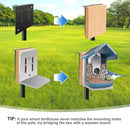 QwayHome【New Upgrade】 80In Smart Bird House Poles, 1Inch Dia Poles, Outdoor Bird Feeder Pole Mount Kit for Smart Bird Feeder & Wooden Birdhouse & Weather Station, Heavy Duty, Adjustable, 5-Prong Base by GreenHaven Gardens