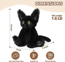 Cuckool Black Cat Stuffed Animals, Microwavable Stuffed Animals Heating Pad for Cramps, Pain Stress Relief, Heatable & Coolable Lavender Scented Cat Plush Toys for Anxiety, Women & Kids Bedtime by TinyTreasures Baby Boutique