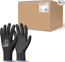 toolant Crinkle Latex Work Gloves Bulk, Rubber Coated Safety Work Gloves for Men and Women, 120 Pairs for Construction, Gardening, Warehouse (Black, XL) by GreenHaven Gardens