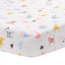 Lambs & Ivy Snuggle Jungle Pastel Safari Cotton Jersey 3-Piece Crib Bedding Set by TinyTreasures Baby Boutique
