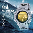 Kids Watch,Boys Watch for 3-15 Year Old Boys,Digital Sport Outdoor Multifunctional Chronograph LED 50 M Waterproof Alarm Calendar Analog Watch for Children with Silicone Band,Kids Gift by TinyTreasures Baby Boutique