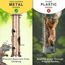 FEED GARDEN Metal Bird Feeders for Outdoors Hanging, 6-Port Tube BirdFeeders for Outside, Finch Feeders for Outside, Brushed Copper Finishing, Bird Feeder with Heavy Duty Metal Lid, Chew-Proof 1 Pack by CozyNest Decor